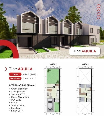 Rumah Strategis Minimalis Lb 70m2 di Rungkut, Surabaya Rumah Strategis Minimalis Lb 70m2 di Rungkut, Surabaya