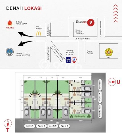 Rumah Strategis Minimalis Lb 70m2 di Rungkut, Surabaya Rumah Strategis Minimalis Lb 70m2 di Rungkut, Surabaya
