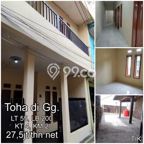 Rumah Disewakan Bandung LT 55m2 LB 200m2 Kawasan Moch Toha Rumah Disewakan Bandung LT 55m2 LB 200m2 Kawasan Moch Toha
