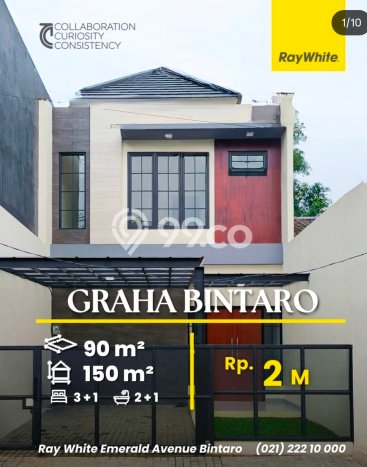 Rumah Minimalis 3 KT LT 90m2 di Bintaro Rumah Minimalis 3 KT LT 90m2 di Bintaro