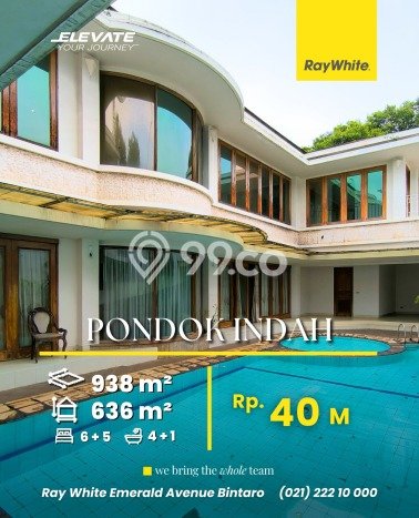 Ready to Use! Premium House LT 938m2 Desain Elegan di Pondok Indah Ready to Use! Premium House LT 938m2 Desain Elegan di Pondok Indah