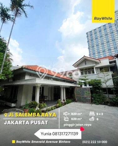 Ready to Use! Luxury House LT 820m2 Desain Elegan di Salemba Ready to Use! Luxury House LT 820m2 Desain Elegan di Salemba