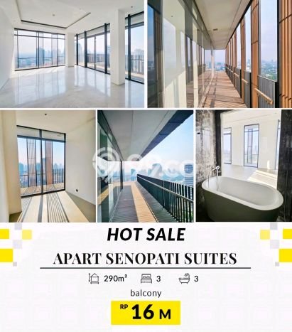 Hunian Apartemen High-Class untuk Dijual di Jakarta Selatan dengan 3 BR & 3 Kamar Mandi Hunian Apartemen High-Class untuk Dijual di Jakarta Selatan dengan 3 BR & 3 Kamar Mandi