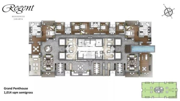 Hunian Apartemen Eksklusif untuk Dijual di Jakarta Selatan dengan 2 BR & 2 Kamar Mandi Hunian Apartemen Eksklusif untuk Dijual di Jakarta Selatan dengan 2 BR & 2 Kamar Mandi