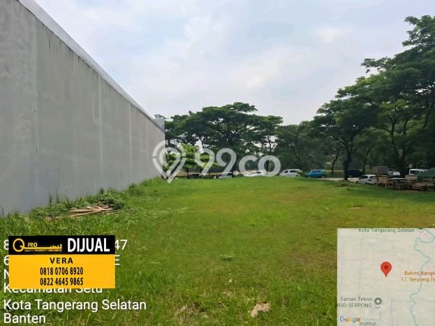 Kavling Tanah untuk Dijual di BSD, Tangerang, Luas 1067m2 Kavling Tanah untuk Dijual di BSD, Tangerang, Luas 1067m2