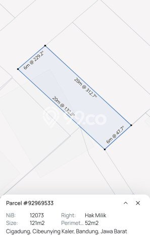Dijual Tanah Lokasi Cigadung, Bandung Seluas 112m2 Dijual Tanah Lokasi Cigadung, Bandung Seluas 112m2