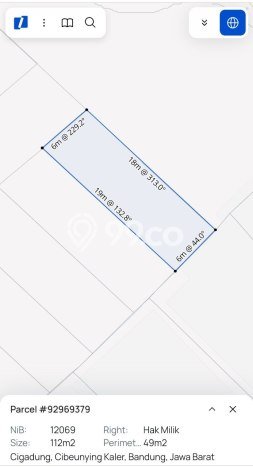 Dijual Tanah Lokasi Cigadung, Bandung Seluas 112m2 Dijual Tanah Lokasi Cigadung, Bandung Seluas 112m2