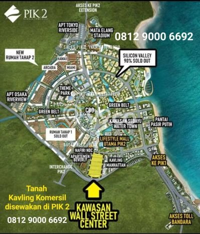 Tanah Disewakan Lokasi Pantai Indah Kapuk 2 Jakarta Utara Luas 1685m2 Tanah Disewakan Lokasi Pantai Indah Kapuk 2 Jakarta Utara Luas 1685m2