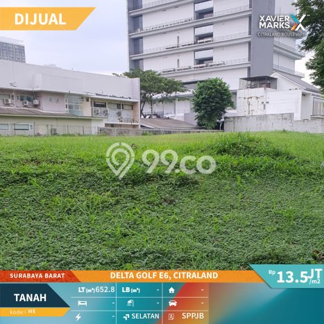Tanah Kavling Dijual di Surabaya dengan Spesifikasi 652m2 Tanah Kavling Dijual di Surabaya dengan Spesifikasi 652m2
