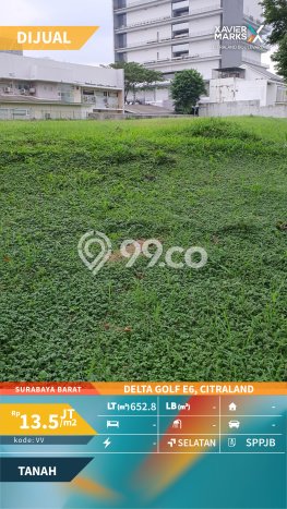 Tanah Kavling Dijual di Surabaya dengan Spesifikasi 652m2 Tanah Kavling Dijual di Surabaya dengan Spesifikasi 652m2