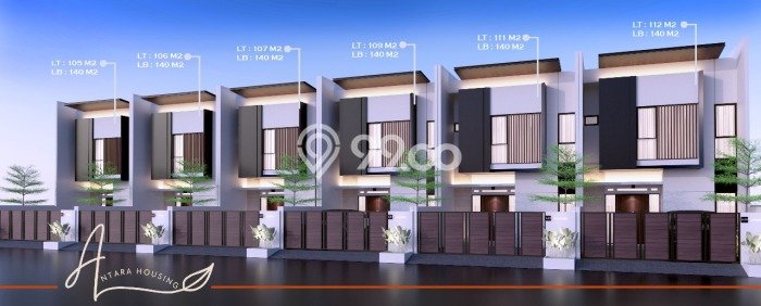 Rumah Modern 4 Kamar LT 105m2 di Pondok Gede Rumah Modern 4 Kamar LT 105m2 di Pondok Gede