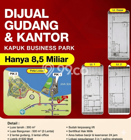 Gudang Bagus Dijual LB 500m2 Lokasi Strategis Jakarta Barat Area Cocok untuk Berbisnis Gudang Bagus Dijual LB 500m2 Lokasi Strategis Jakarta Barat Area Cocok untuk Berbisnis