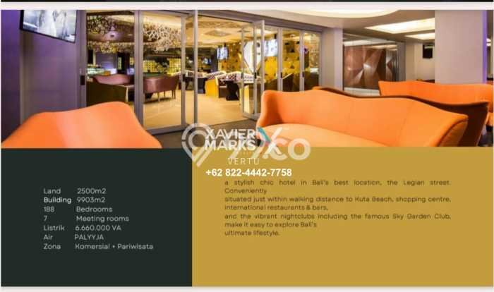 INVESTASI MENGUNTUNGKAN! Hotel Kawasan , Luas 9903m2m², Nilai Sewa Tinggi INVESTASI MENGUNTUNGKAN! Hotel Kawasan , Luas 9903m2m², Nilai Sewa Tinggi