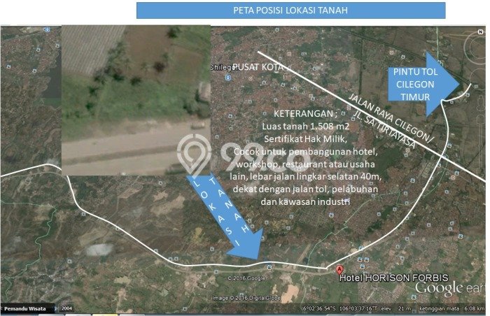 Kavling Tanah untuk Dijual di Cilegon Indah, Cilegon, Luas 1500m2 Kavling Tanah untuk Dijual di Cilegon Indah, Cilegon, Luas 1500m2