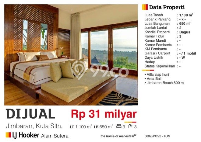 Best Deal Hunian Premium Ideal dan Luas di Kuta, Badung Best Deal Hunian Premium Ideal dan Luas di Kuta, Badung