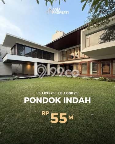 For Sale! Luxury House LT 1075m2 Desain Elegan di Pondok Indah For Sale! Luxury House LT 1075m2 Desain Elegan di Pondok Indah