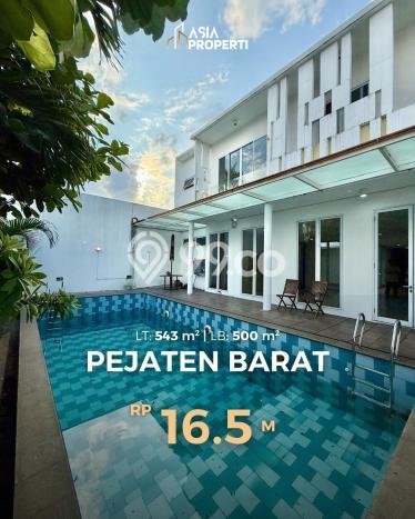 Rumah Mewah LB 500m2 Siap Huni Desain Elegan di Pejaten, Jakarta Selatan Rumah Mewah LB 500m2 Siap Huni Desain Elegan di Pejaten, Jakarta Selatan
