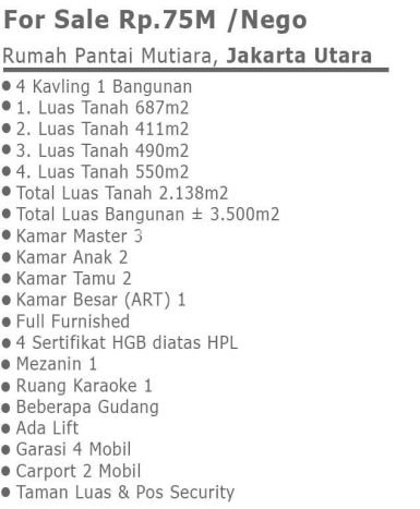 Hunian Super Mewah dengan Akses Paling Strategis di Pantai Mutiara, Jakarta Utara Hunian Super Mewah dengan Akses Paling Strategis di Pantai Mutiara, Jakarta Utara