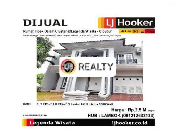 Rumah Luas Asri 4 KT Siap Pakai di Legenda Wisata Bogor Rumah Luas Asri 4 KT Siap Pakai di Legenda Wisata Bogor