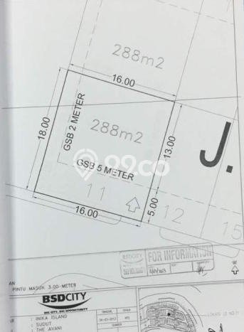 Tanah Kavling Dijual di BSD City, Tangerang dengan Luas Tanah 288m2 Tanah Kavling Dijual di BSD City, Tangerang dengan Luas Tanah 288m2