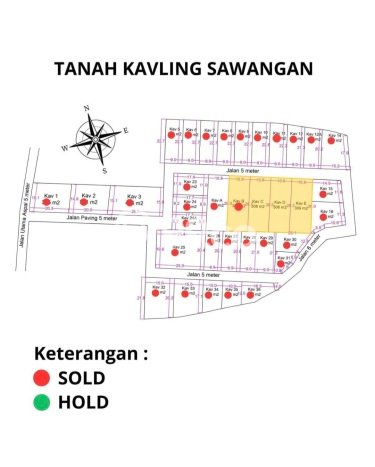 Tanah Investasi Dijual di Badung Punya Luas 306m2 Tanah Investasi Dijual di Badung Punya Luas 306m2