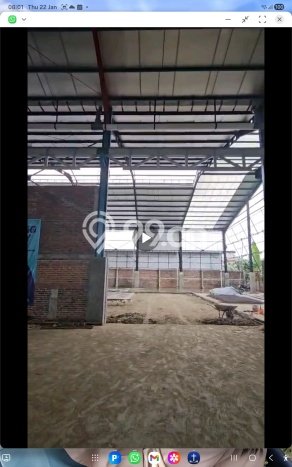 Disewakan Gudang komersial di Menganti luas bangunan 1668m2 Disewakan Gudang komersial di Menganti luas bangunan 1668m2