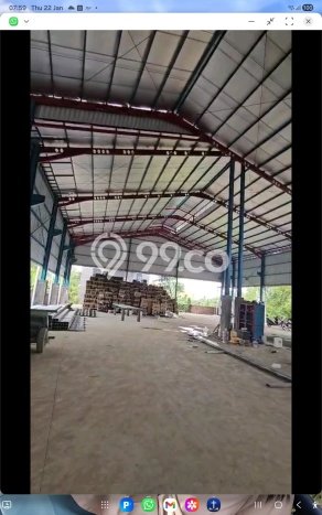 Disewakan Gudang komersial di Menganti luas bangunan 1668m2 Disewakan Gudang komersial di Menganti luas bangunan 1668m2
