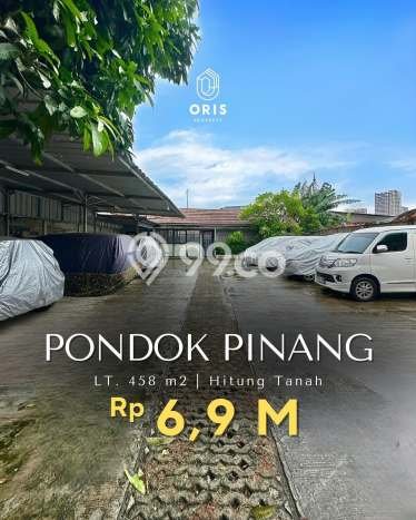 Dijual Tanah 458m2 di Pondok Pinang, Jakarta Selatan Dijual Tanah 458m2 di Pondok Pinang, Jakarta Selatan