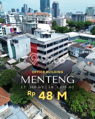 Kantor Komersial Dijual di Menteng Jakarta Pusat LT 560m2 & LB 1870m2 Kantor Komersial Dijual di Menteng Jakarta Pusat LT 560m2 & LB 1870m2