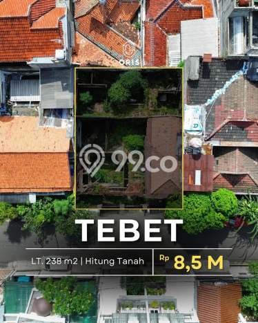 Lahan Dijual Lokasi Tebet, Jakarta Selatan dengan Luas Tanah 238m2 dan Status SHM Lahan Dijual Lokasi Tebet, Jakarta Selatan dengan Luas Tanah 238m2 dan Status SHM