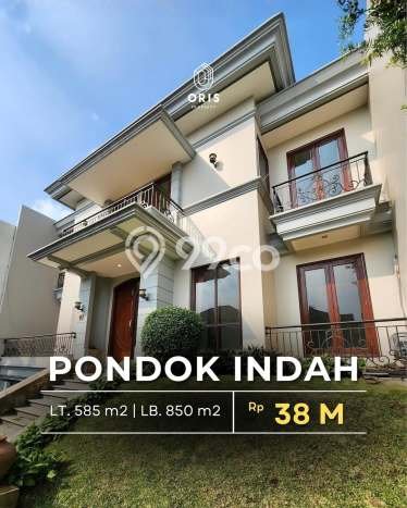 Rumah Mewah LB 850m2 Siap Pakai Desain Elegan di Pondok Indah, Jakarta Selatan Rumah Mewah LB 850m2 Siap Pakai Desain Elegan di Pondok Indah, Jakarta Selatan