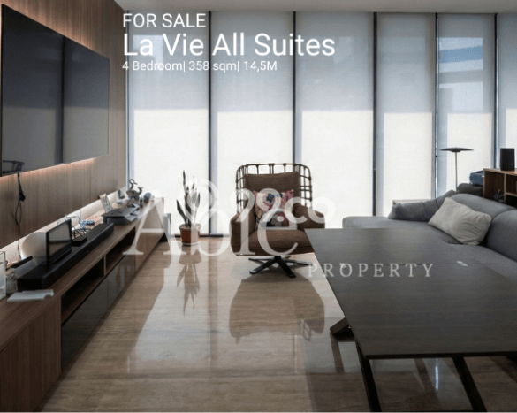 Hunian Apartemen High-Class untuk Dijual di Jakarta Selatan dengan 4 BR & 4 Kamar Mandi Hunian Apartemen High-Class untuk Dijual di Jakarta Selatan dengan 4 BR & 4 Kamar Mandi