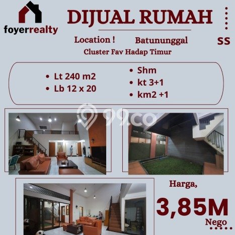 Siap Huni Hunian Elit 3 Kamar di Batununggal Dekat ke Mana Saja Siap Huni Hunian Elit 3 Kamar di Batununggal Dekat ke Mana Saja