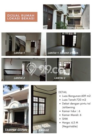 Ready to Use! Premium House LT 770m2 Desain Modern di Jatibening Ready to Use! Premium House LT 770m2 Desain Modern di Jatibening