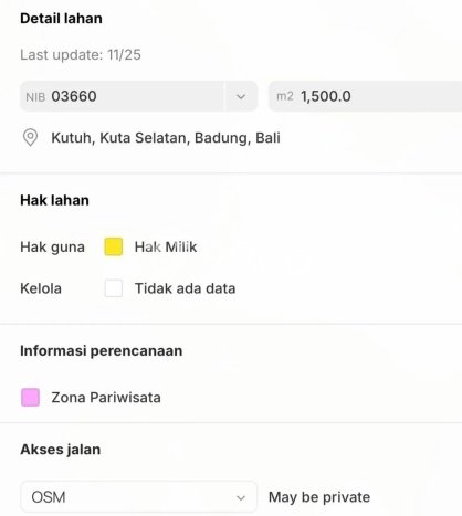 Tanah Kavling Dijual di Nusa Dua, Badung dengan Luas Tanah 1500m2 Tanah Kavling Dijual di Nusa Dua, Badung dengan Luas Tanah 1500m2