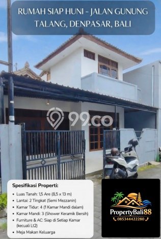 Rumah Bagus Siap Huni Di Denpasar Barat Luas 100m2 Aman Rumah Bagus Siap Huni Di Denpasar Barat Luas 100m2 Aman