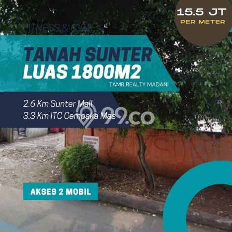 Kavling Tanah untuk Dijual di Sunter, Jakarta Utara, Luas 1800m2 Kavling Tanah untuk Dijual di Sunter, Jakarta Utara, Luas 1800m2