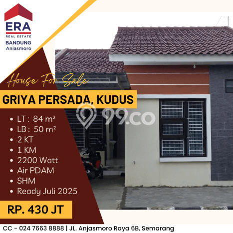 Jual Rumah Murah Meriah Kota Kudus Punya 2 Kamar & LT 84m2 Jual Rumah Murah Meriah Kota Kudus Punya 2 Kamar & LT 84m2