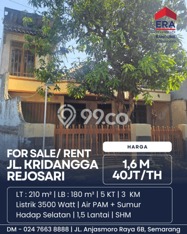 Dijual Rumah Modern 5 KT di Rejosari, Semarang Dijual Rumah Modern 5 KT di Rejosari, Semarang