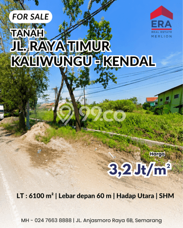 Dijual Tanah di Kendal, Luas 6100m2 SHM Dijual Tanah di Kendal, Luas 6100m2 SHM