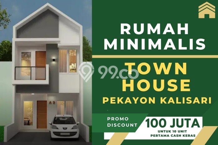Dijual Rumah Modern 3 KT di Kalisari, Jakarta Timur Dijual Rumah Modern 3 KT di Kalisari, Jakarta Timur