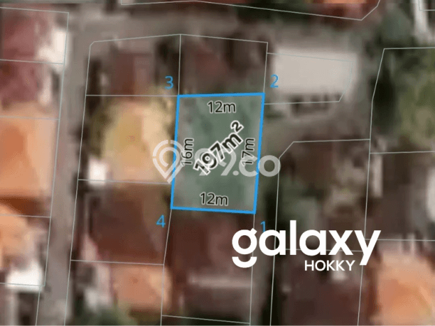 Tanah Dijual di Denpasar Seluas 197m2 Strategis Tanah Dijual di Denpasar Seluas 197m2 Strategis