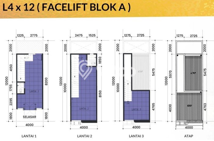 FOR SALE! Ruko di Cakung Jakarta Timur, LT 48m2, LB 96m2 FOR SALE! Ruko di Cakung Jakarta Timur, LT 48m2, LB 96m2