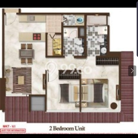 Apartemen Ready Kawasan Pantai Indah Kapuk, 2 KM, Luas 108m² Apartemen Ready Kawasan Pantai Indah Kapuk, 2 KM, Luas 108m²