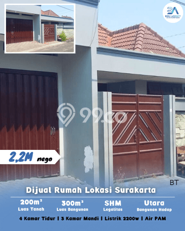 Dijual Rumah 4 Kamar Lokasi Ideal Nyaman dan Strategis di Serengan Dijual Rumah 4 Kamar Lokasi Ideal Nyaman dan Strategis di Serengan