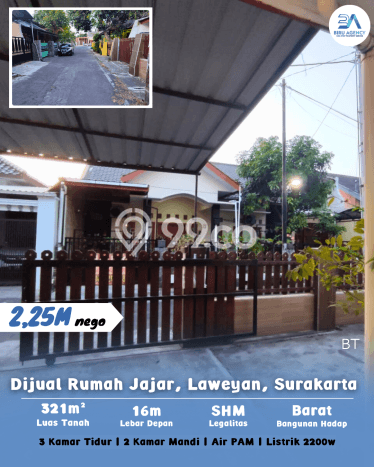 Jual Rumah Bagus Siap Huni LB 321m2 di Laweyan, Surakarta Jual Rumah Bagus Siap Huni LB 321m2 di Laweyan, Surakarta