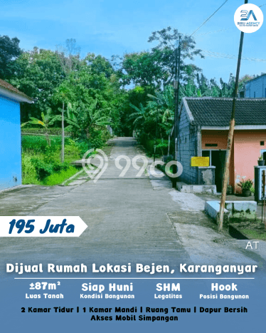 Jual Rumah Murah di Karanganyar Karanganyar Harga Rp 195 Juta LT 87m2 Jual Rumah Murah di Karanganyar Karanganyar Harga Rp 195 Juta LT 87m2