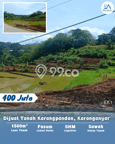 Lahan Dijual Lokasi Karangpandan, Karanganyar dengan Luas Tanah 1500m2 dan Status SHM Lahan Dijual Lokasi Karangpandan, Karanganyar dengan Luas Tanah 1500m2 dan Status SHM