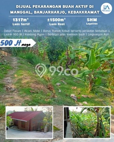 Untuk Dijual Tanah di Kebakkramat Karanganyar Luas 1317m2 SHM Untuk Dijual Tanah di Kebakkramat Karanganyar Luas 1317m2 SHM