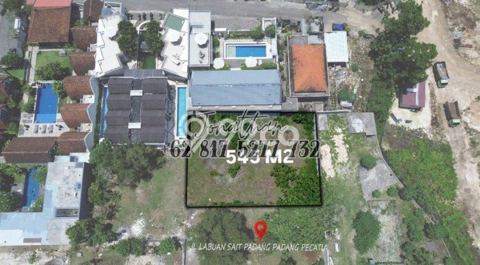 Dijual Tanah di Badung, Luas 545m2 SHM Dijual Tanah di Badung, Luas 545m2 SHM